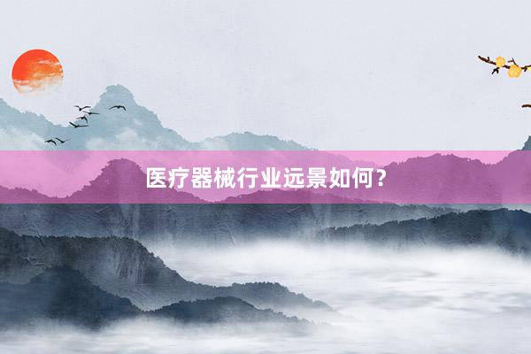 医疗器械行业远景如何？